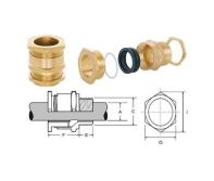 SAFE A1/A2 Brass Cable Gland 50L – EN 50262 / BS6121 Single Compression Gland for Unarmoured Cable, IP66 Outer Sheath Seal, Indoor/Outdoor Cable Entry ​​